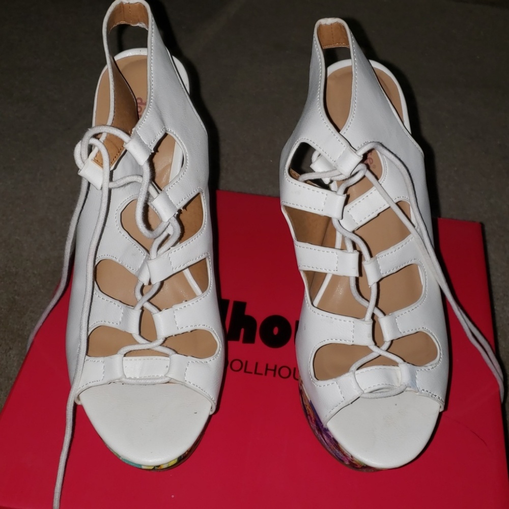 Floral Wedge Sandal